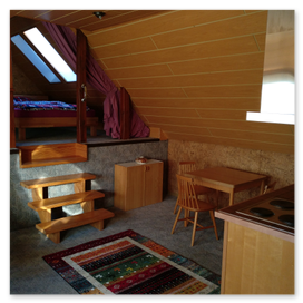 Arbeitsbereich der Wohnung